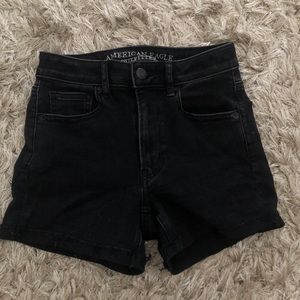 American eagle black shorts